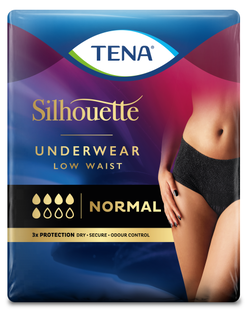 TENA Silhouette Normal Low Waist Noir M 10ST 