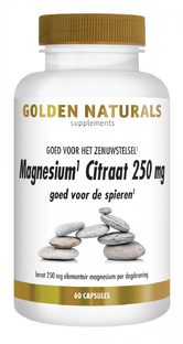 Golden Naturals Magnesium Citraat 250mg Capsules 60VCP 