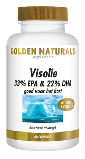 Golden Naturals Visolie 33% EPA & 22% DHA Capsules 60SG 