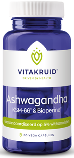 Vitakruid Ashwagandha KSM-66 & Bioperine Capsules 60VCP 