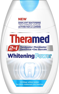 Theramed 2in1 Whitening Power Tandpasta + Mondwater 75ML 