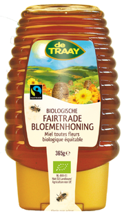 De Traay Biologische Fairtrade Bloemenhoning 365GR 