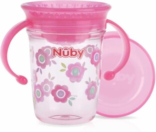 Nuby Wonderbeker Roze 6m+ 240ML 