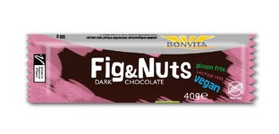 BonVita Fig & Nuts Dark Chocolate Bar 40GR 