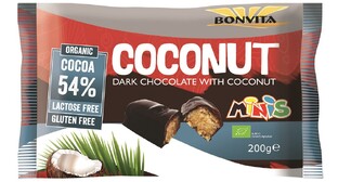 BonVita Coconut Dark Chocolate Mini's 200GR 