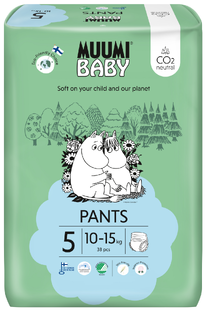 Muumi Baby Ecologische Luierbroekjes 5 Maxi+ 38ST 