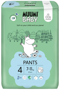 Muumi Baby Ecologische Luierbroekjes 4 Maxi 40ST 