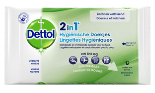 Dettol 2in1 Hygiënisch Doekjes 12ST 