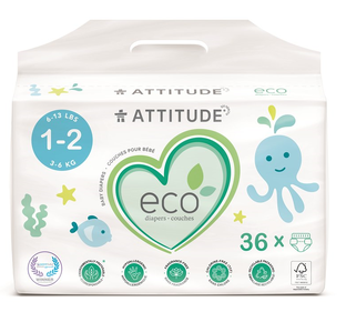 Attitude Eco Diapers Maat 1-2 36ST 