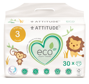 Attitude Eco Diapers Maat 3 30ST 