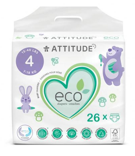 Attitude Eco Diapers Maat 4 26ST 