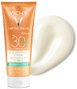 Vichy Capital Soleil Melting Milk Gel SPF30 200MLtube met textuur creme