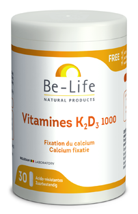 Be-Life Vitamines K2 D3 1000 Capsules 30CP 