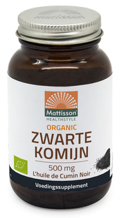 Mattisson HealthStyle Organic Zwarte Komijn 500mg Capsules 90CP 