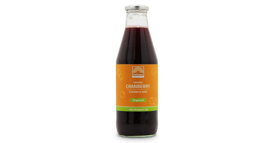 Mattisson Healthstyle Biologisch Cranberrysap Kopen