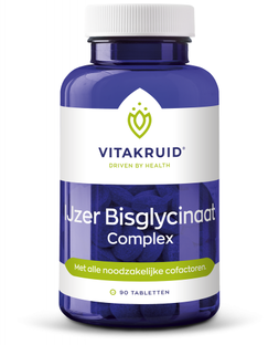 Vitakruid Ijzer Bisglycinaat Complex Tabletten 90TB 