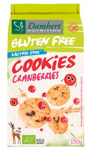 Damhert Gluten Free Haverkoekjes Cranberry 150GR 