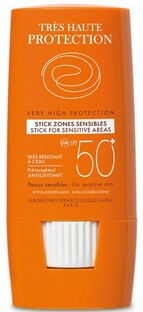 Eau Thermale Avène Zon Stick Gevoelige Zones SPF 50+ 8ML 