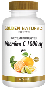 Golden Naturals Vitamine C 1000mg Puur Capsules 180VCP 