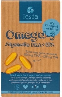 Testa Omega-3 Algenolie DHA & EPA Softgels 60VCP 