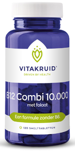 Vitakruid B12 Combi 10.000 Met Folaat Smelttabletten 120TB 