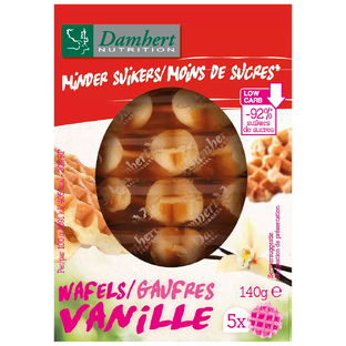 Damhert Minder Suikers Wafels Vanille 140GR 