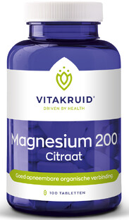 Vitakruid Magnesium 200 Citraat Tabletten 90TB 