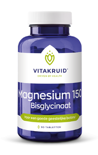 Vitakruid Magnesium 150 Bisglycinaat Tabletten 90TB 