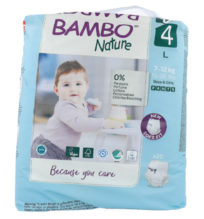 Bambo Nature Luierbroekjes Maat 4 L 20ST 