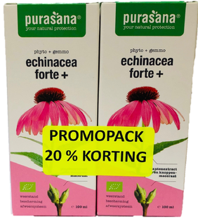 Purasana Echinacea Forte+ Druppels Duoverpakking 200ML 