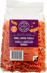 Your Organic Nature Rode Linzen Fusilli 250GR 