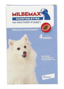 Milbemax Ontworm Kauwtabletten Kleine Honden & Puppy's 4KTB 