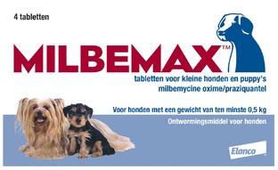 Milbemax Kleine hond & Puppy's Ontwormingsmiddel Tabletten 4TB 