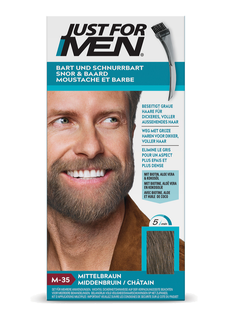 Just For Men Snor & Baard  Haarkleuring - M35 Middenbruin 1ST 