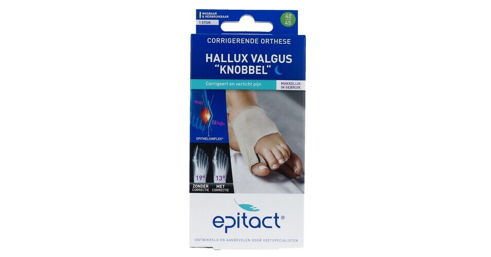 Epitact Hallux Valgus Knobbel Corrigerende Orthese Nacht Maat