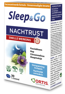 Ortis Sleep & Go Nachtrust Snelle Werking Tabletten 30TB 