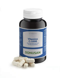 Bonusan Vitamine C-1000 Ascorbinezuur Tabletten 100TB 