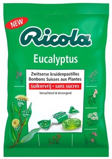 Ricola Eucalyptus Suikervrij 75GR 