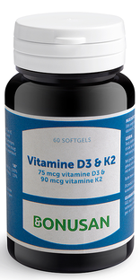 Bonusan Vitamine D3 & K2 Softgels 60SG 