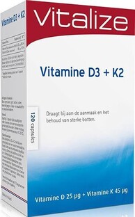 Vitalize Vitamine D3 + K2 120CP 