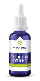 Vitakruid Vitamine D3 & K2 Druppels 30ML 