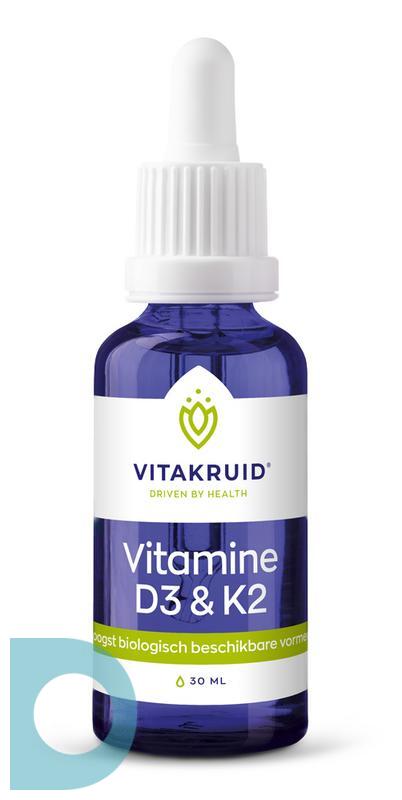Vitakruid Vitamine D3 & K2 30ML | De Online Drogist