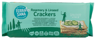 TerraSana Crackers Rozemarijn & Lijnzaad Crackers 250GR 