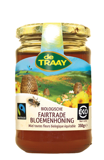 De Traay Biologische Fairtrade Bloemenhoning 350GR 