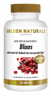 Golden Naturals Blaas Tabletten 180VTB 