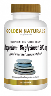 Golden Naturals Magnesium Bisglycinaat Tabletten 90VTB 