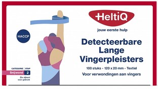 HeltiQ Detecteerbare Lange Vingerpleisters 120x20mm 100ST 