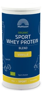 Mattisson HealthStyle Biologisch Sport Whey Protein Blend Vanille 450GR 