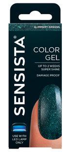 Sensista Color Gel Glimmery Greens 7,5ML 