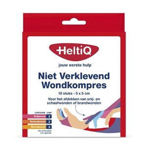 HeltiQ Niet Verklevend Wondkompres 10ST 